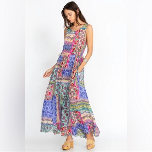 🆕 NWT Johnny Was | Franco Zeline Boho Patchwork Inspired Dress - Picture 4 of 6